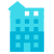 Building With Rooftop Terrace icon