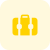 Job Working suitcase isolated on a white background icon