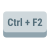 Ctrl 加 F2 键 icon