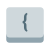 Left Curly Parentheses Key icon