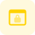 Browser security with padlock isolated on white background icon