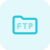 FTP file transfer folder isolated on a white background icon