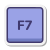 tecla f7 icon