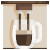 外部コーヒーマシンコーヒーショップジャスティコンフラットジャスティコン1 icon