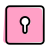 Lock encryption keyhole symbol for digital login icon