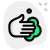 Washing hands to avoid virus transmission to others icon