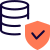 Secured digital file hosting storage management network icon