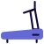 Treadmill for the cardio exercise and training icon