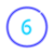 6 в закрашенном кружке icon