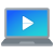 ノートパソコンの再生ビデオ icon