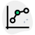 Bubble chart dotted x y line chart plot started icon