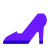 Mujeres Vista lateral del zapato Filled icon