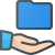 Hand Holding Folder icon