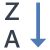 Alphabetische Sortierung 2 icon