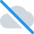 Cloud computing server offline isolated on a white backgound icon