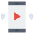 外部ビデオプレーヤー-ビデオ制作-フラットアート-アイコン-フラット-フラットアートアイコン icon