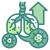 mutation-du-virus-du-poumon-externe-wanicon-wanicon-bicolore icon