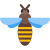 vista superior da abelha icon