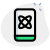 Cell phone with Educational videos about science and chemical reaction icon