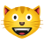 улыбающийся кот-эмодзи icon
