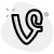 Vine short video hosting service on which users shared online icon