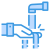 外部洗手-洗手和卫生-itim2101-蓝色-itim2101 icon