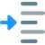 Indent left shift arrow-direction align format increase-margin paragraph icon