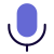 Audio recording Logotype of a microphone layout icon