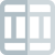 Split section table spreadsheet table selection interface icon