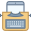 Typewriter With Tablet icon