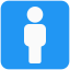 Man toilet avatar as an indication for males icon