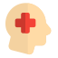 Neurology department with brain function vitals icon