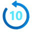 Repetição de 10 icon