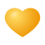 coeur jaune icon