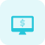 Online money making web apps with dollar sign icon