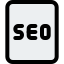 Seo file for web content optimization online icon