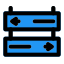 Hospital with arrow direction navigation layout sign board icon