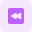 Rewind arrow function on multimedia keyboard layout icon