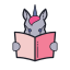 Licorne de lecture icon