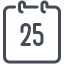 Kalender 25 icon