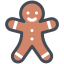 Homem-biscoito icon