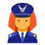 空軍司令官女性 icon