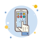 Touchscreen-Smartphone icon