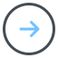 Circled Right icon