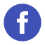 Facebook rodeado de círculo icon