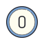 Cerclé 0 icon