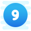 实心圈9 icon