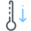 Thermometer Down icon