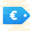 Étiquette de prix en Euro icon