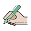用笔的手 icon